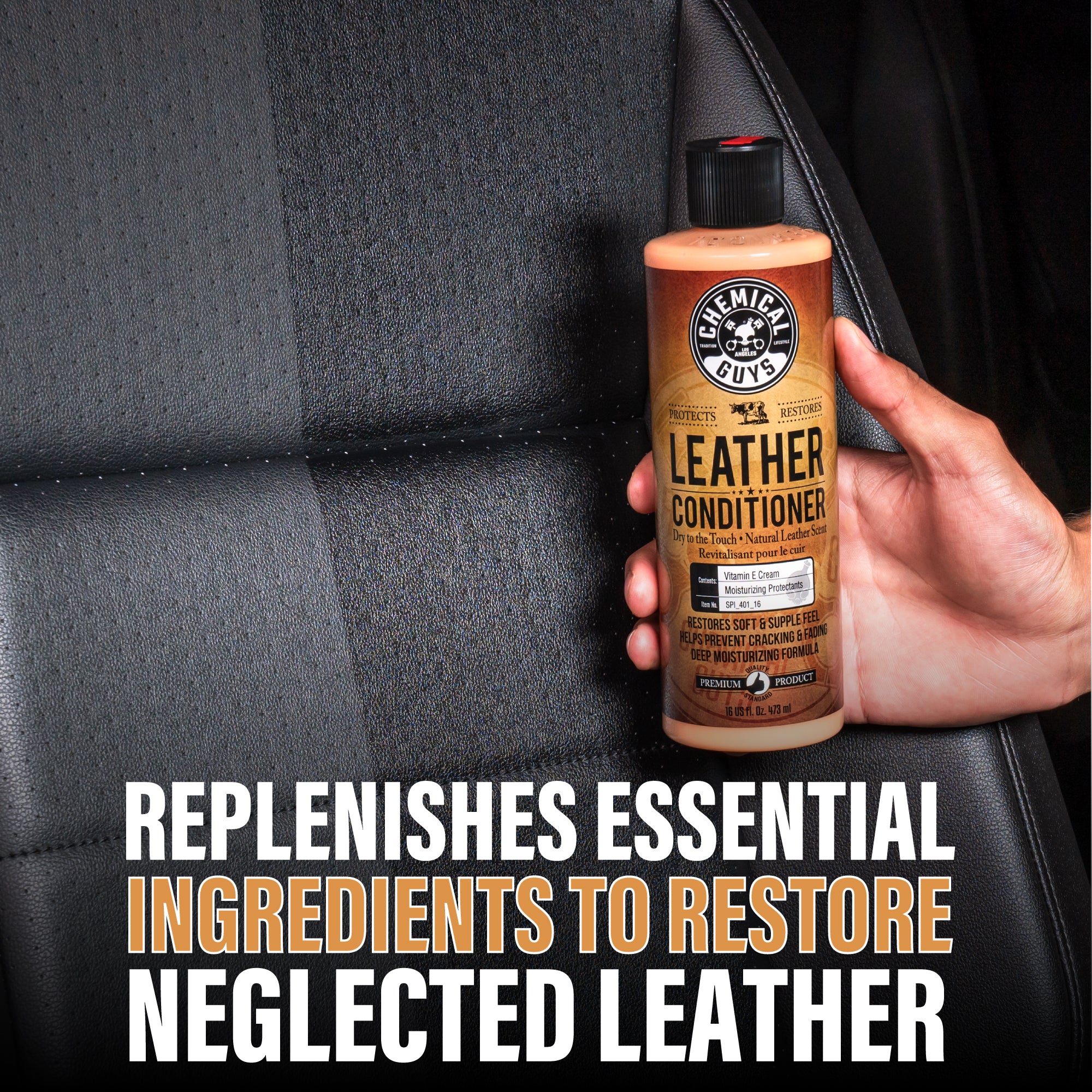 chemical-guys-leather-conditioner-soin-cuir-auto-16-oz image 8