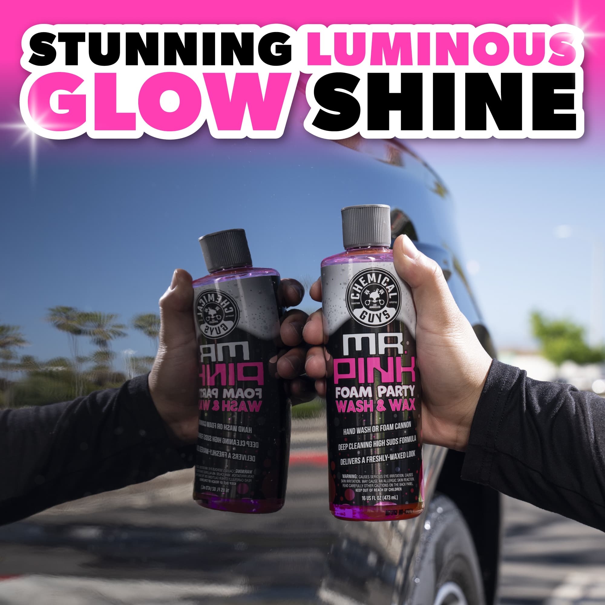 chemical-guys-mr-pink-foam-party-shampoing-auto-mousse-cire-16-oz image 3