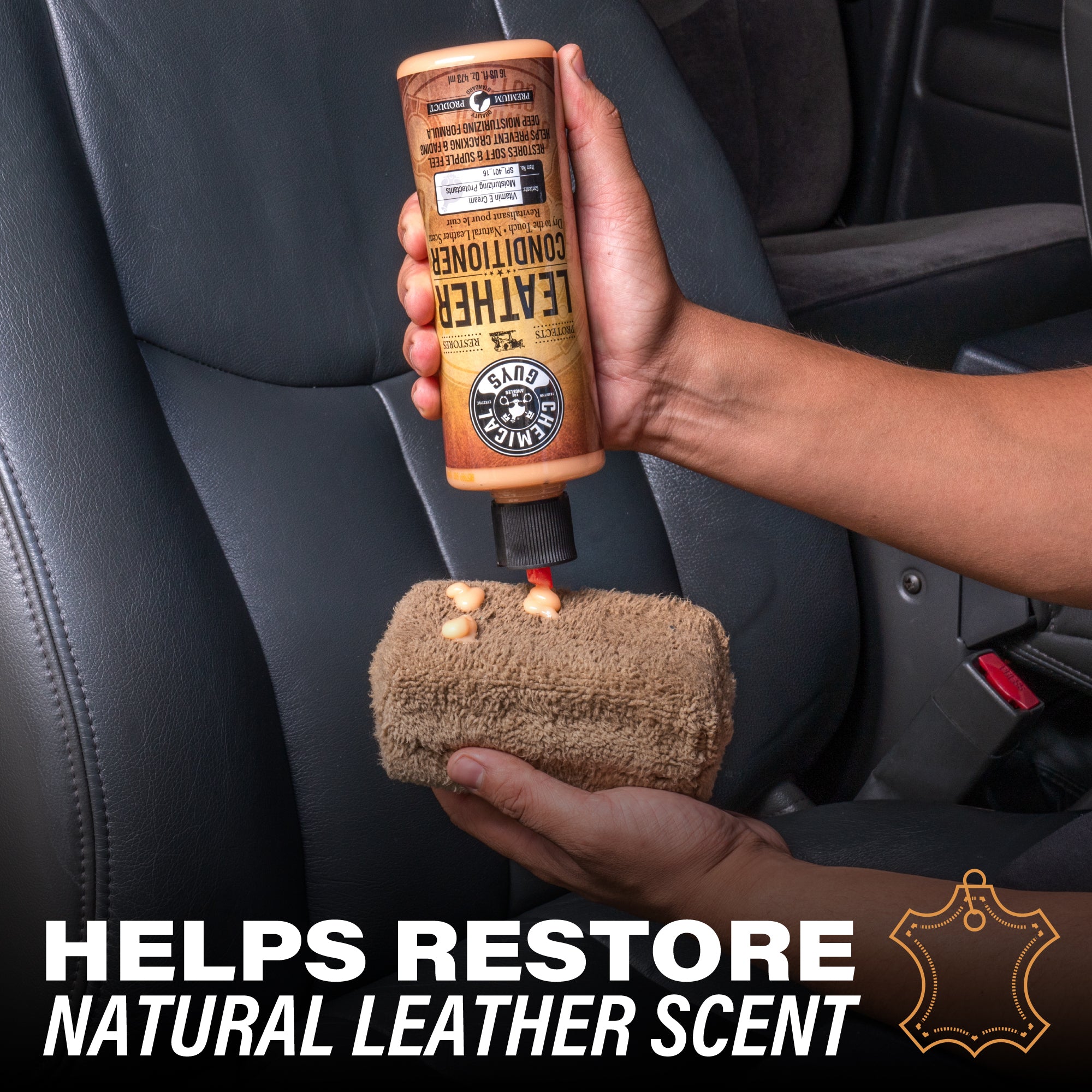 chemical-guys-leather-conditioner-soin-cuir-auto-16-oz image 7