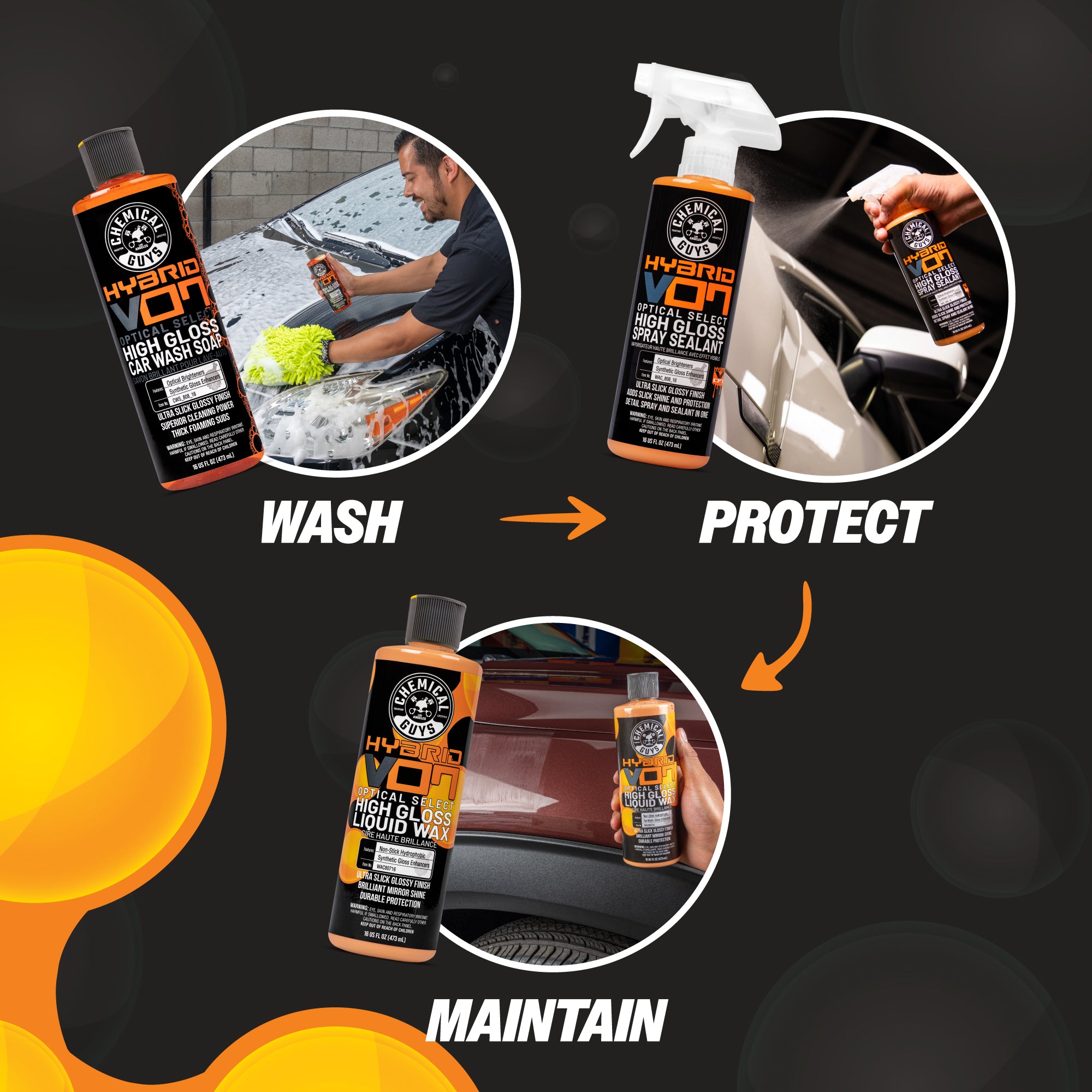 chemical-guys-hybrid-v07-kit-lavage-auto-cire-sealant-bundle image 3