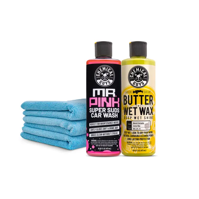 chemical-guys-basic-wash-and-wax-kit-lavage-cire-mr-pink image 1