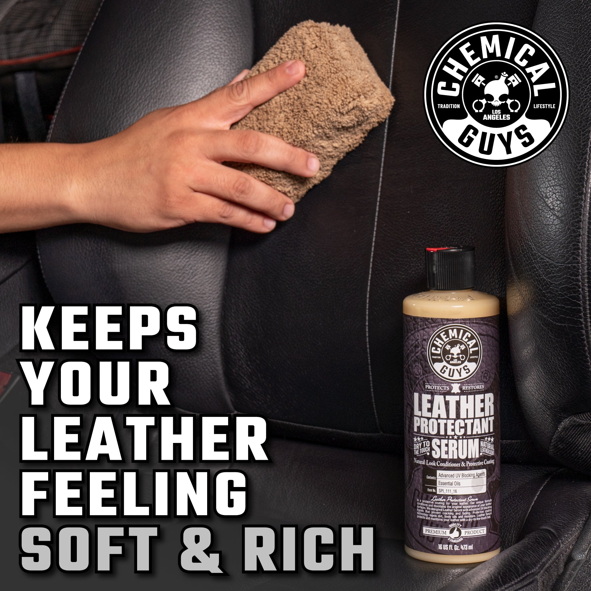 chemical-guys-leather-serum-protecteur-cuir-auto-473-ml image 2