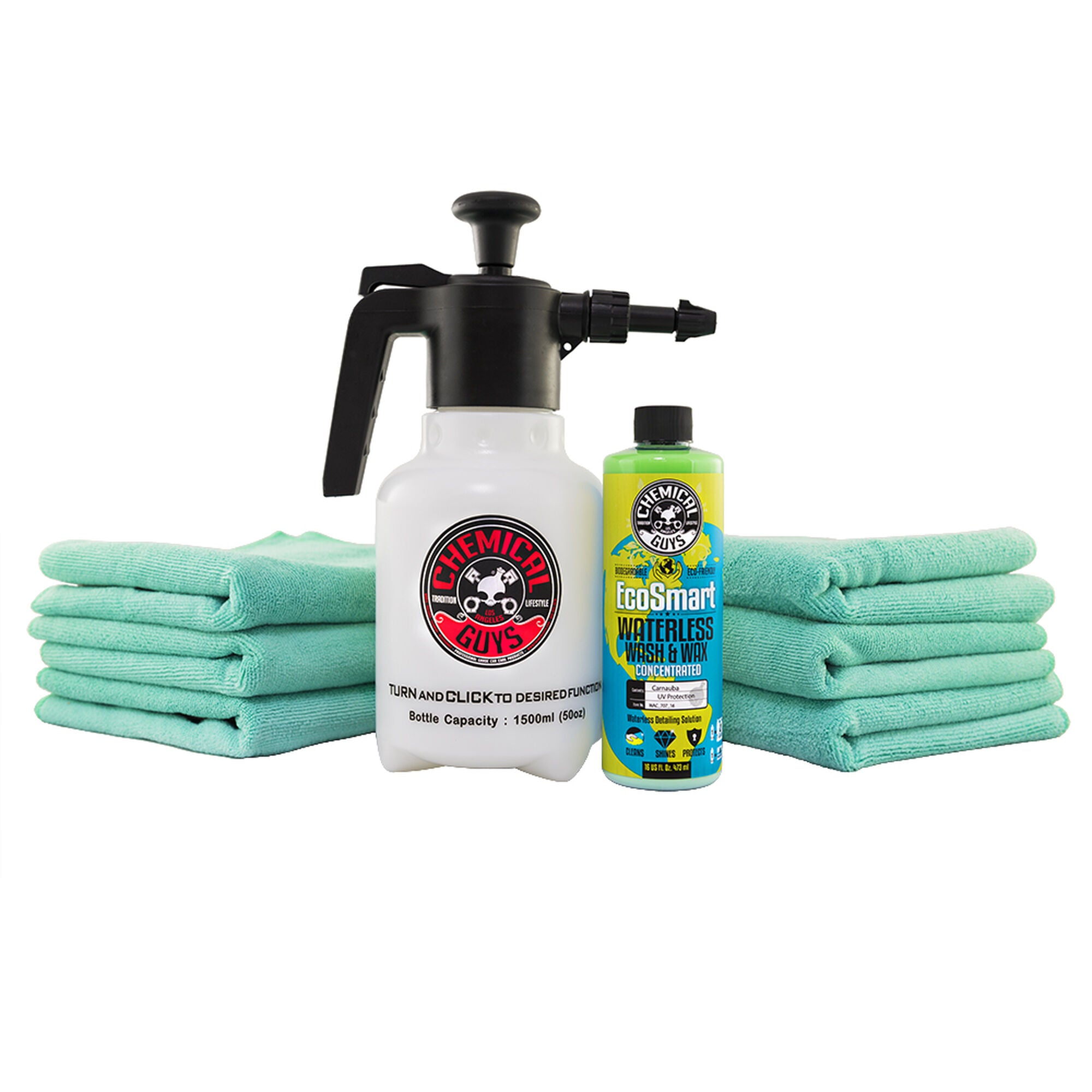 chemical-guys-wash-wax-kit-lavage-spray-2-serviettes image 1
