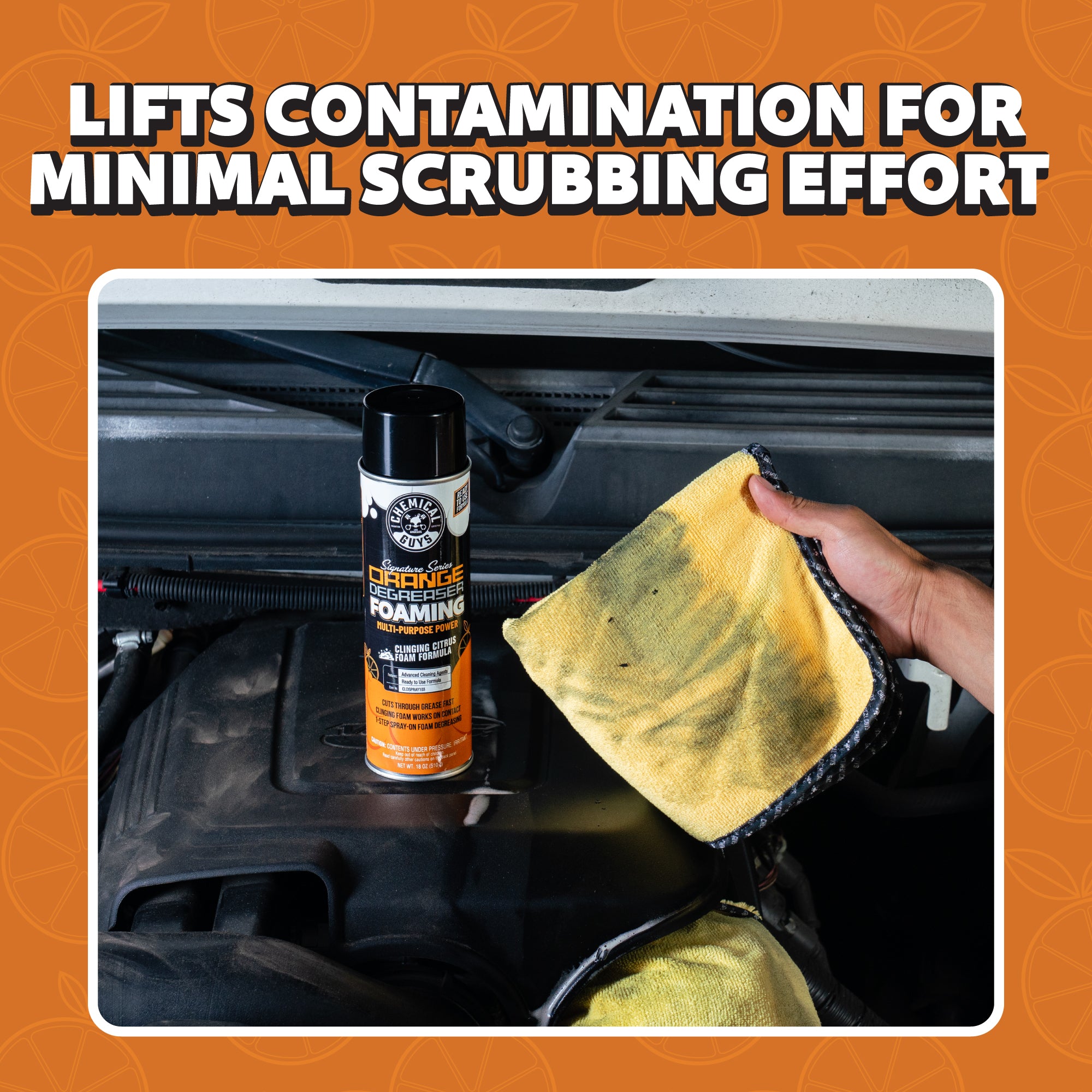 chemical-guys-orange-degreaser-a-rosol-mousse-18-oz-moteur image 3