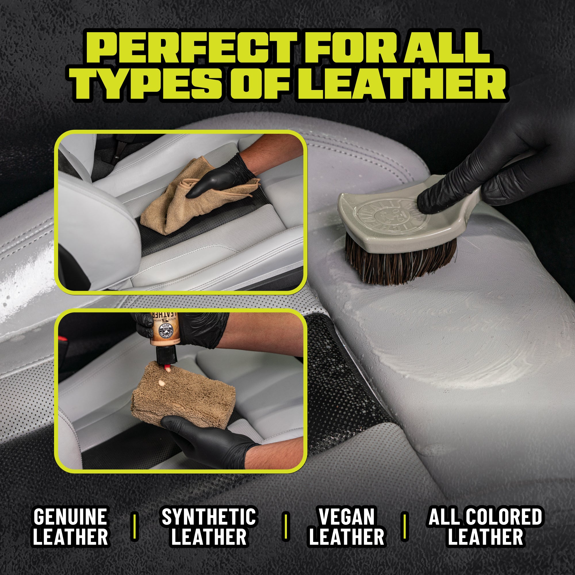 chemical-guys-leather-kit-soin-cuir-nettoyant-brosse image 4