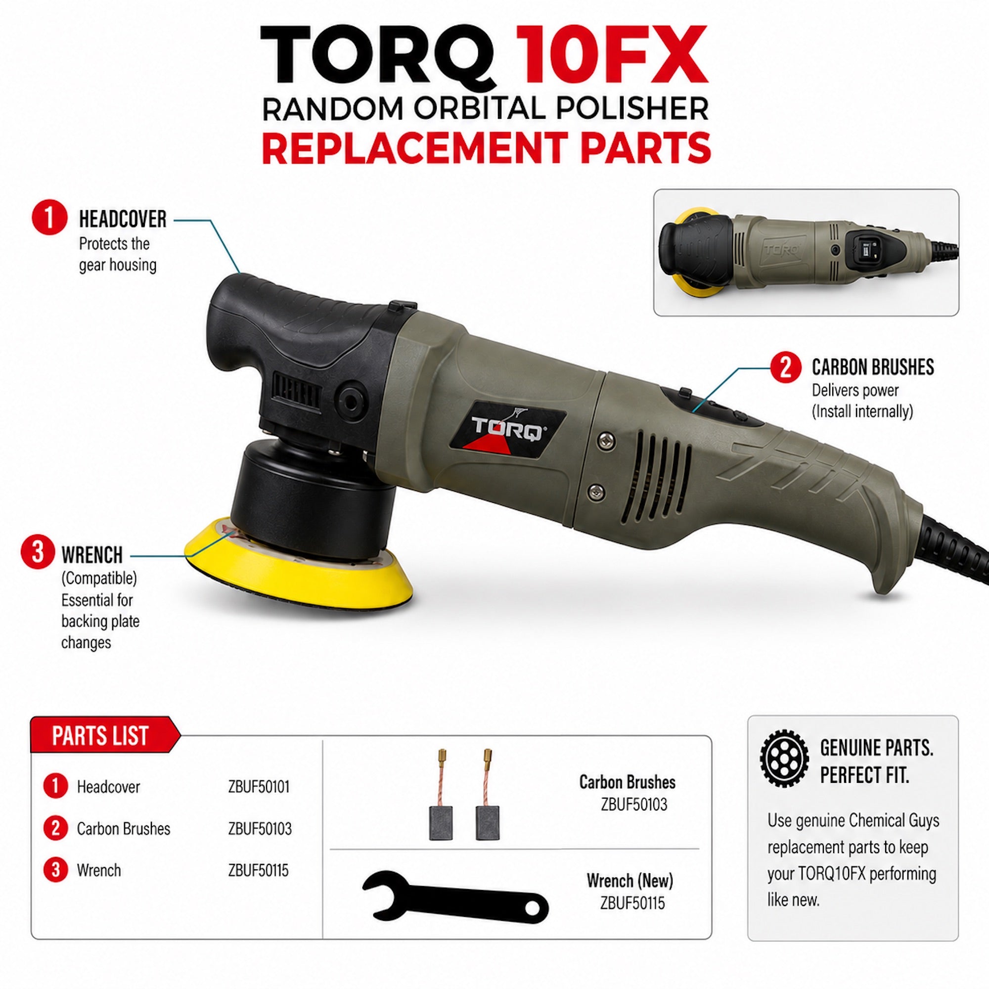 chemical-guys-torq-10fx-headcover-pi-ce-polisseuse-auto image 1