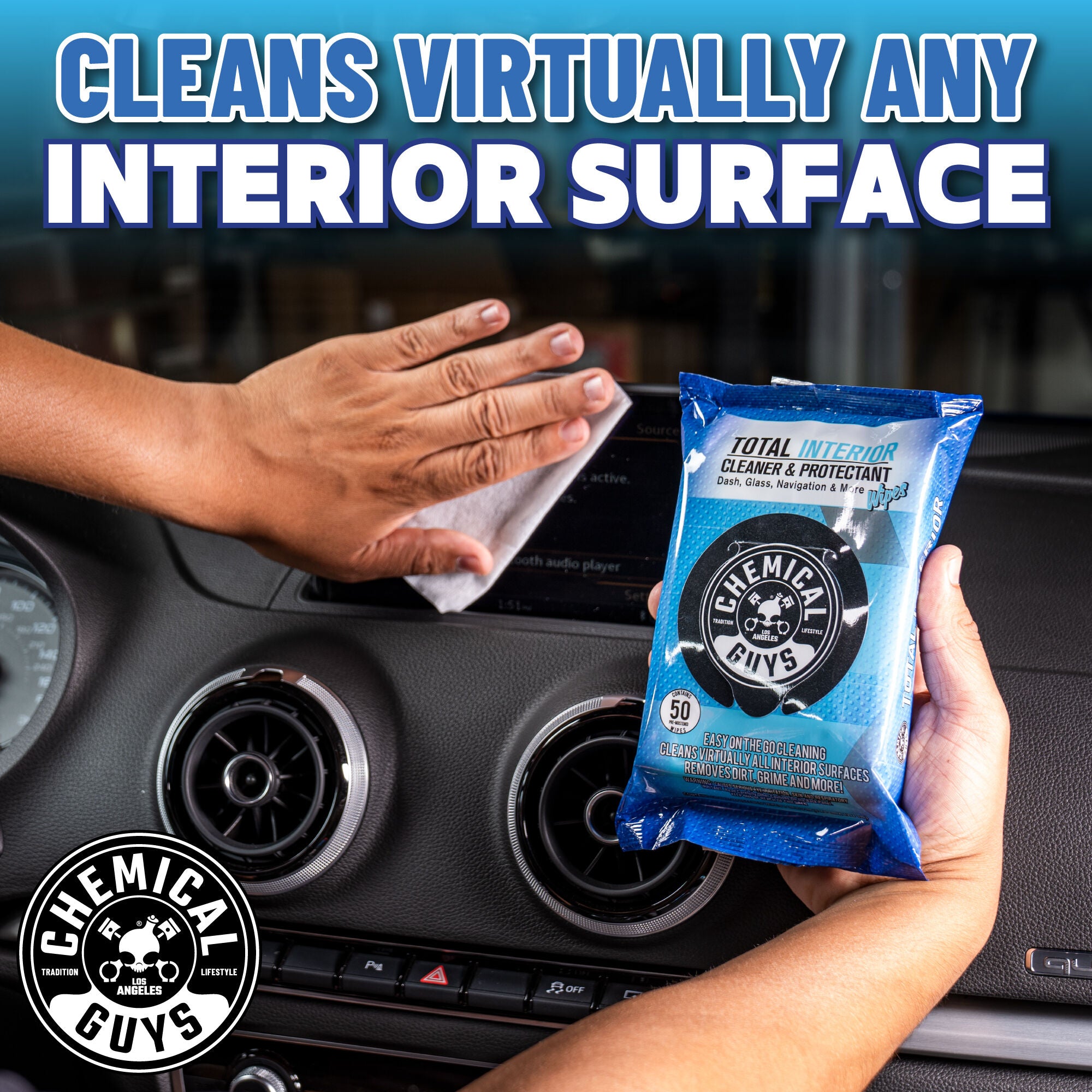 chemical-guys-total-interior-cleaner-lingettes-voiture-int-rieur-protection image 3