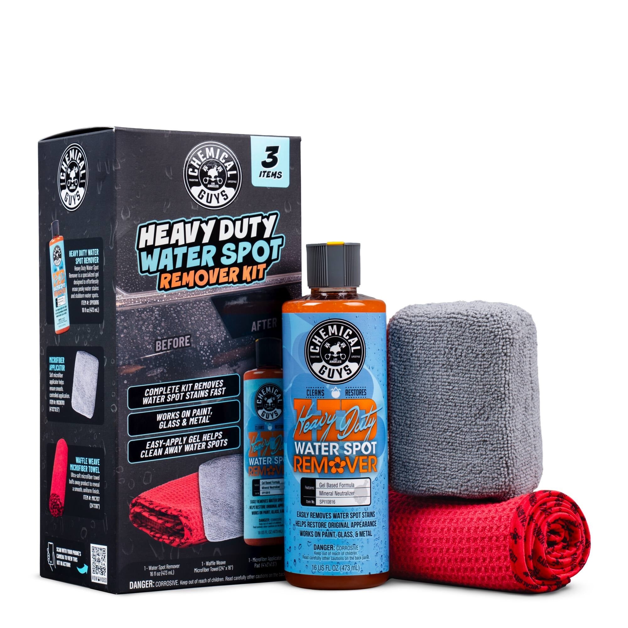 chemical-guys-water-spot-remover-kit-anti-traces-eau-3-pi-ces image 1