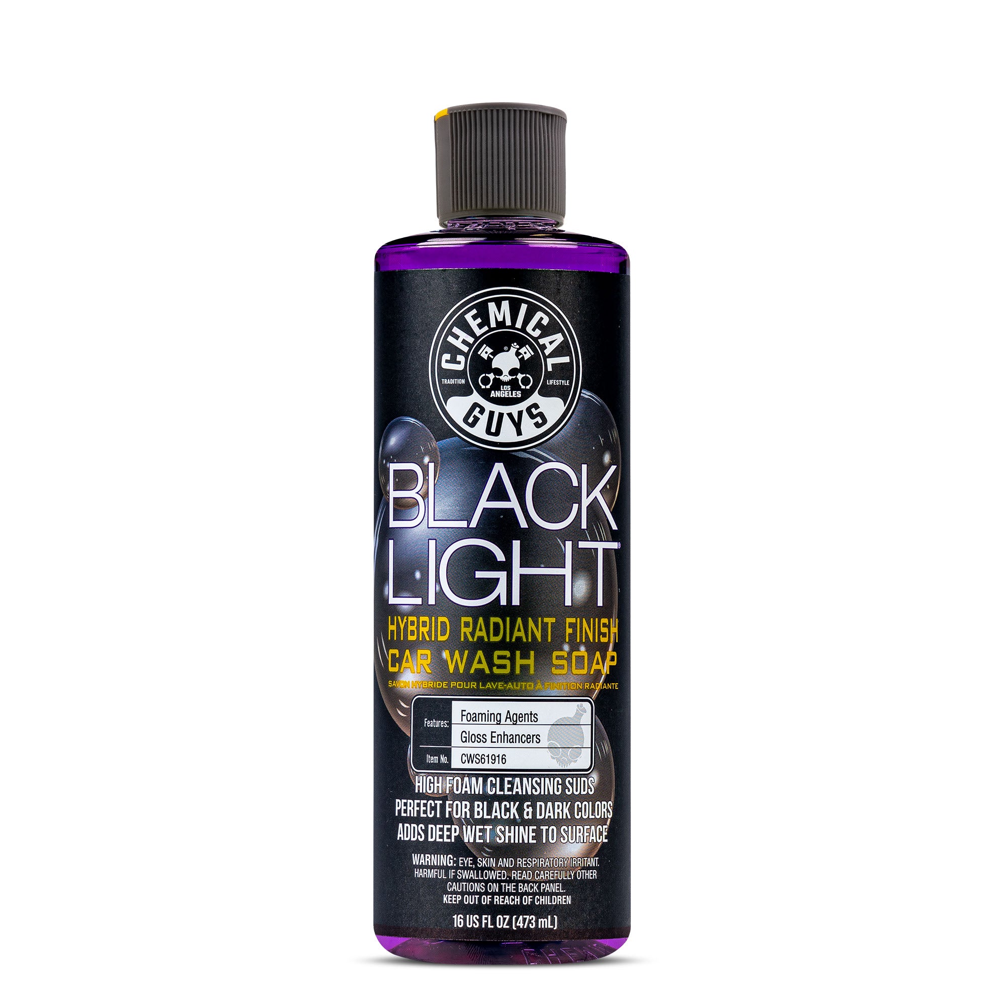 chemical-guys-black-light-shampoing-voiture-noire-16-oz-brillance image 1