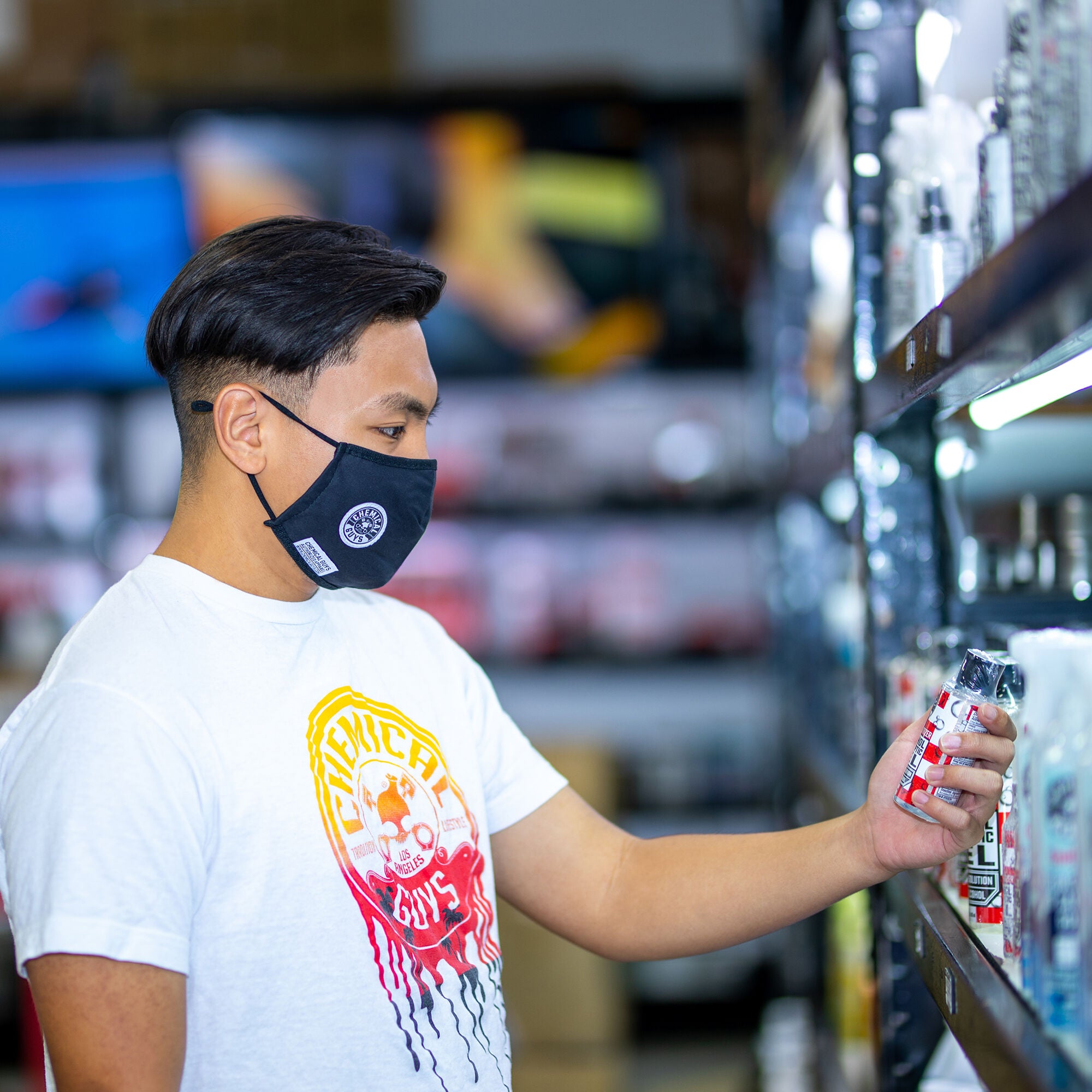 chemical-guys-masque-coton-noir-lavable-r-glable image 5