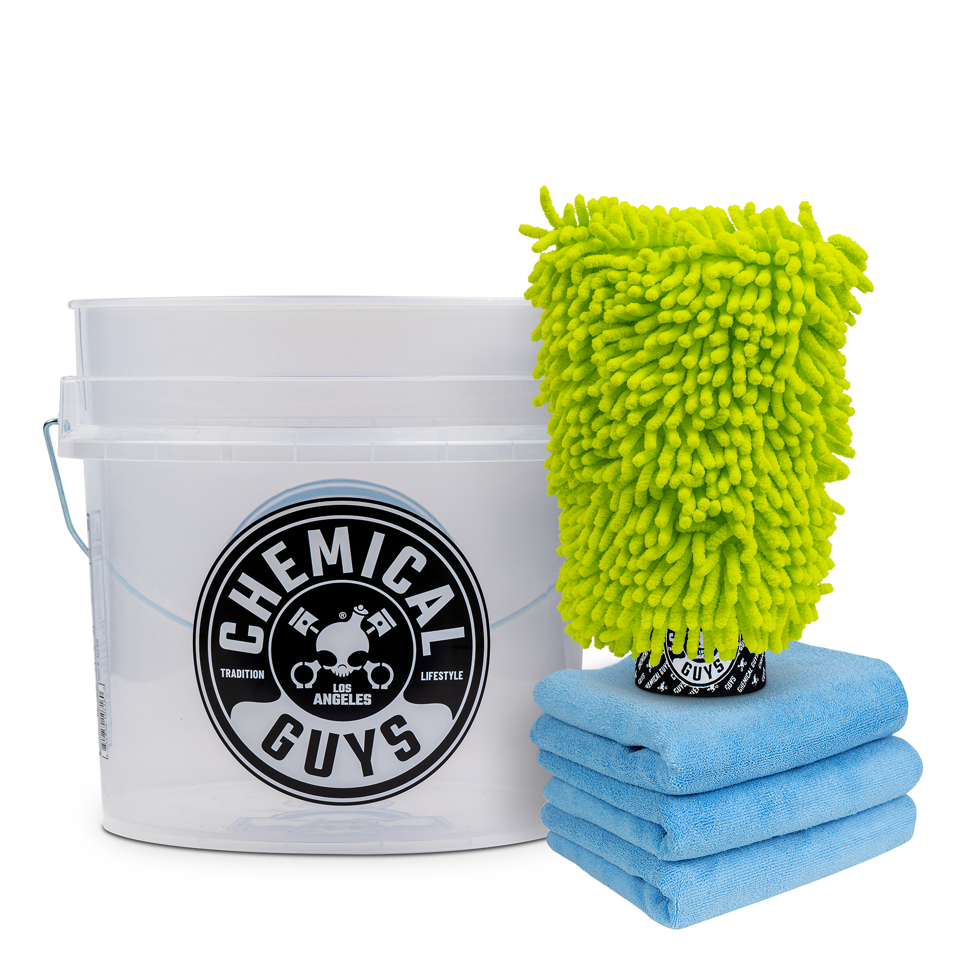 chemical-guys-car-wash-kit-lavage-gant-seau-microfibres image 1