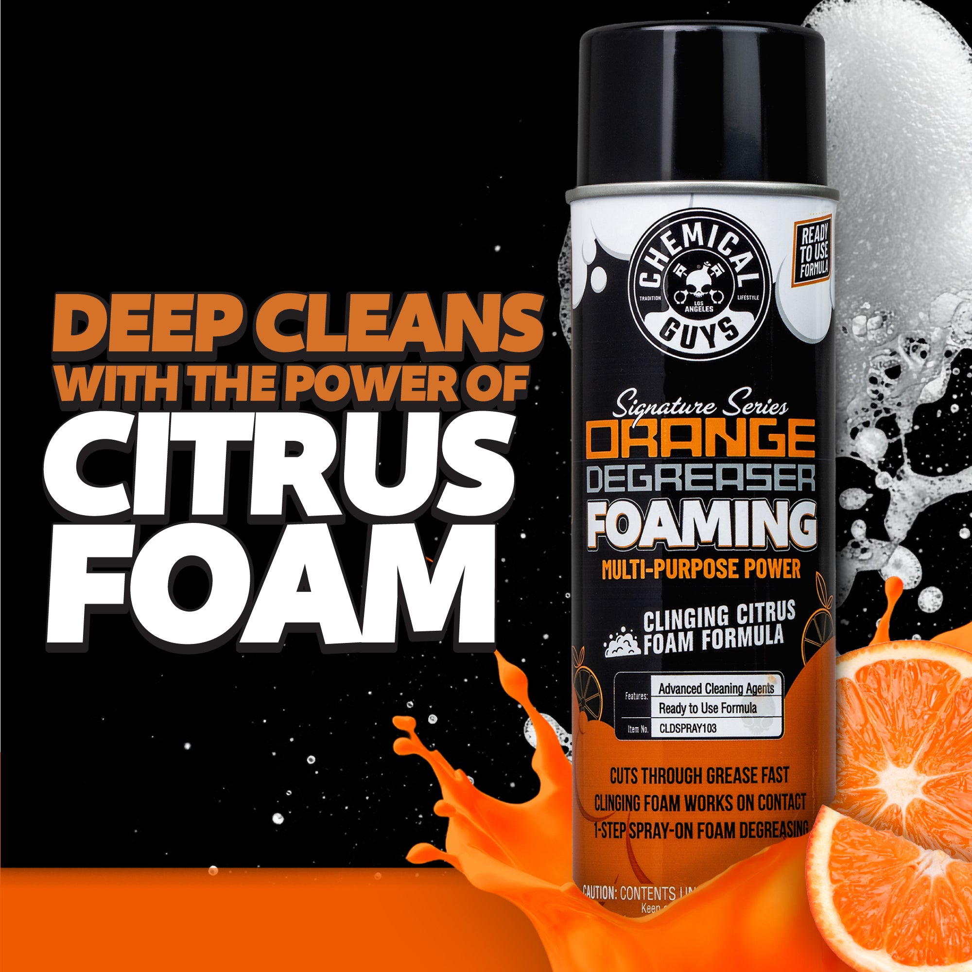 chemical-guys-orange-degreaser-a-rosol-mousse-18-oz-moteur image 6