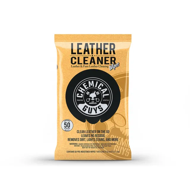 chemical-guys-leather-cleaner-lingettes-cuir-voiture-nettoyant image 1