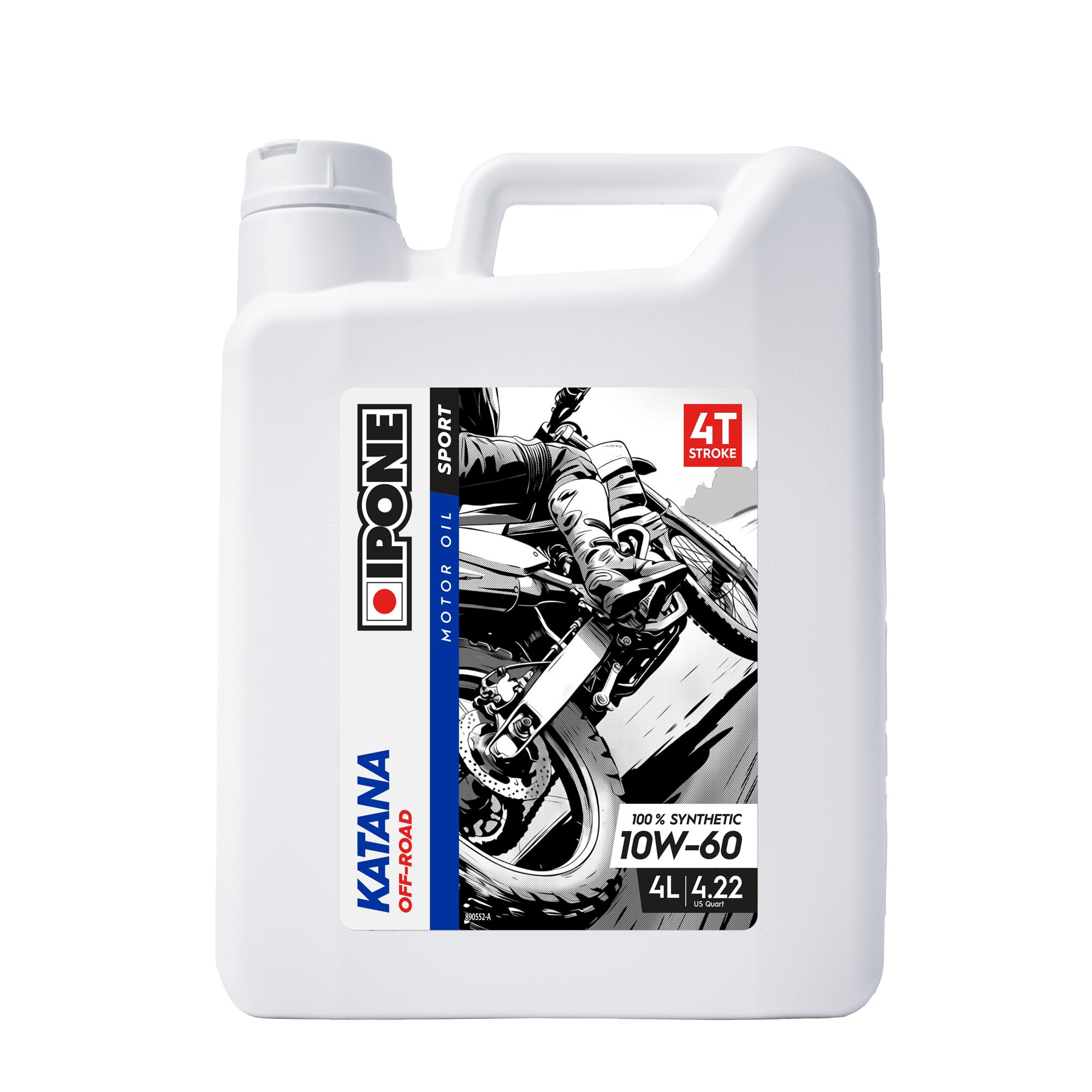 ipone-katana-off-road-huile-moto-4t-10w60-4l-100-synth-tique image 1