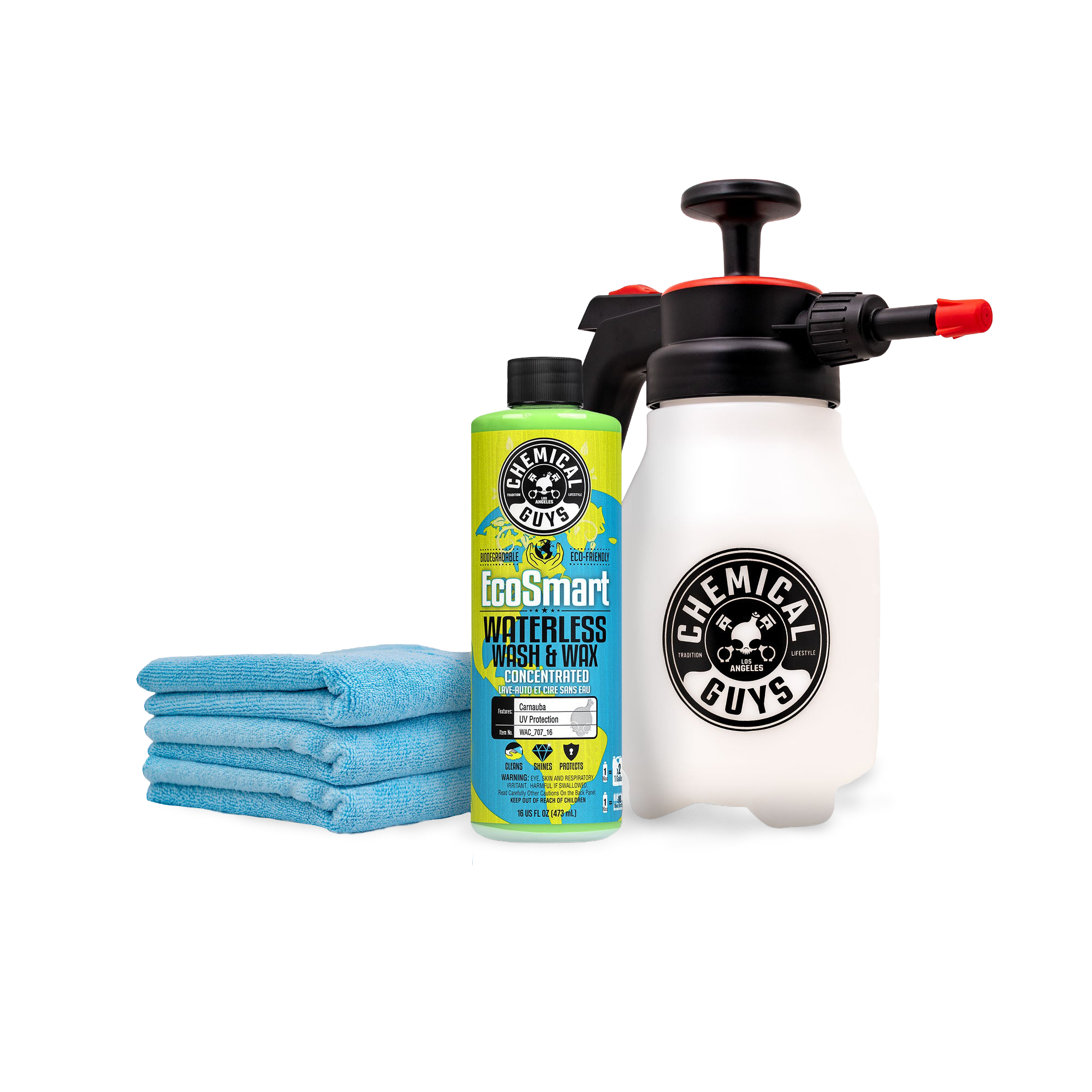 chemical-guys-kits-wash-wax-atomizer-kit-lavage-sans-eau-serviette image 1